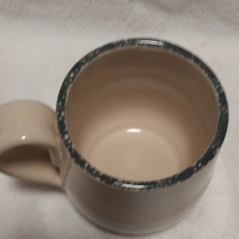 Home & Garden Party Ltd Ceramic Floral Mug Beige Multicolor Handle USA - Picture 4 of 5